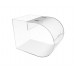 FixtureDisplays® Acrylic Round Candy Dispenser - Transparent Treats Rack with Curved Plexiglass Bin - 7 1/2